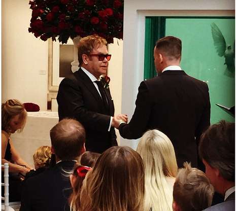 Elton John And David Furnish Marry In England